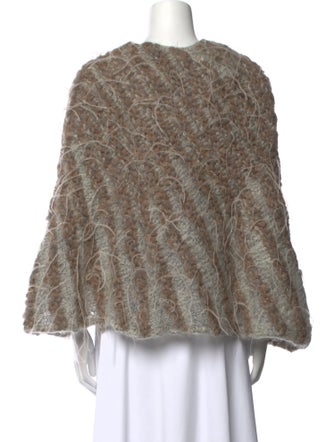 Nina Ricci Alpaca Animal Print Sweater