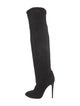 Nina Ricci Suede Faux Fur Trim Boots