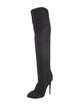 Nina Ricci Suede Faux Fur Trim Boots
