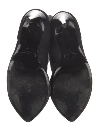 Nina Ricci Suede Faux Fur Trim Boots