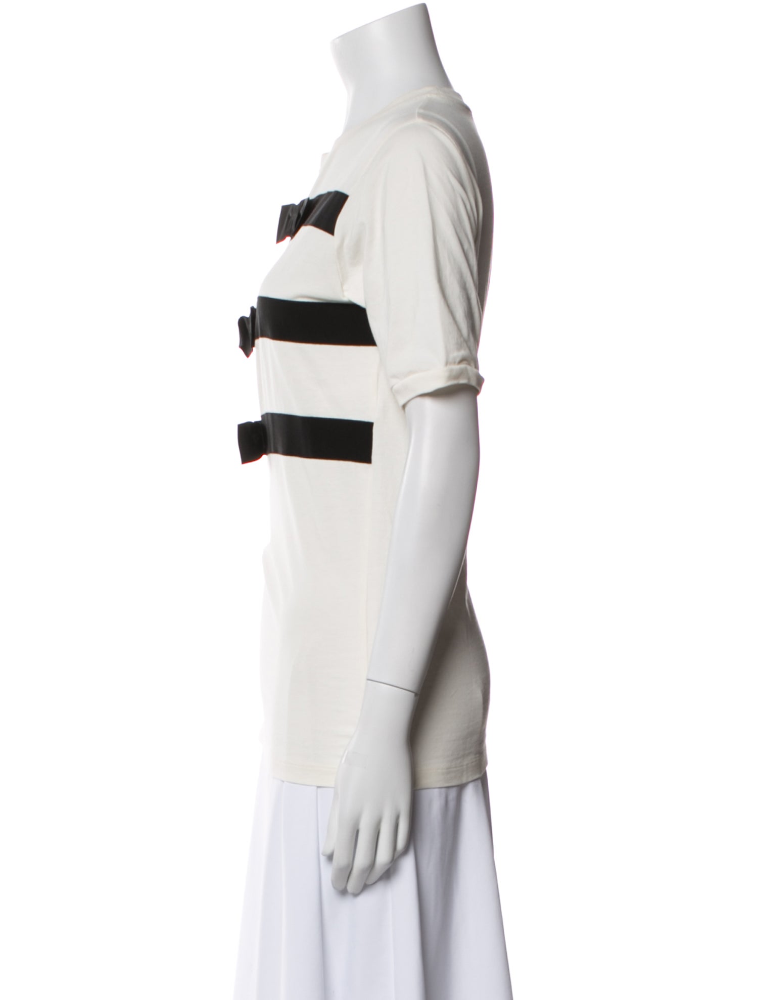 Nina Ricci Striped Crew Neck T-Shirt