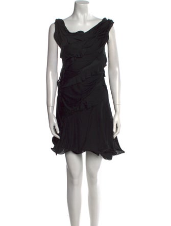 Nina Ricci Cowl Neck Mini Dress