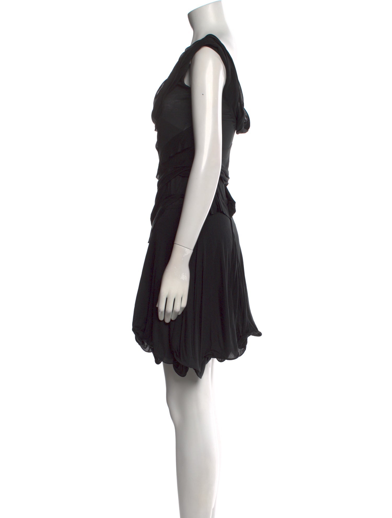 Nina Ricci Cowl Neck Mini Dress