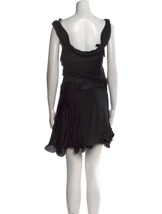 Nina Ricci Cowl Neck Mini Dress