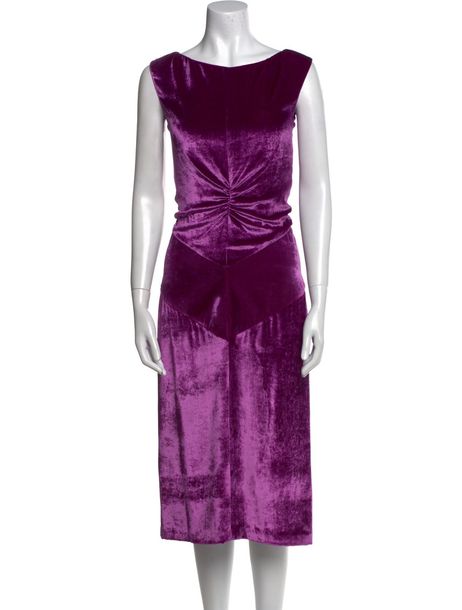 Nina Ricci Bateau Neckline Midi Length Dress