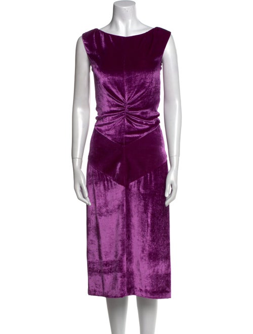 Nina Ricci Bateau Neckline Midi Length Dress