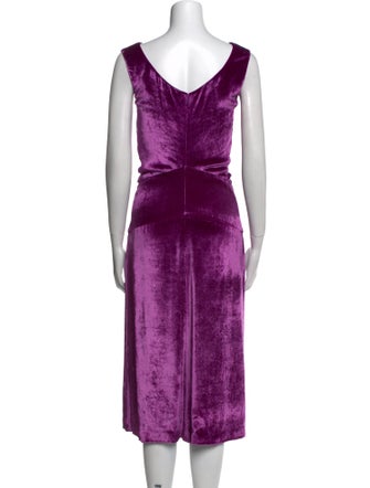 Nina Ricci Bateau Neckline Midi Length Dress