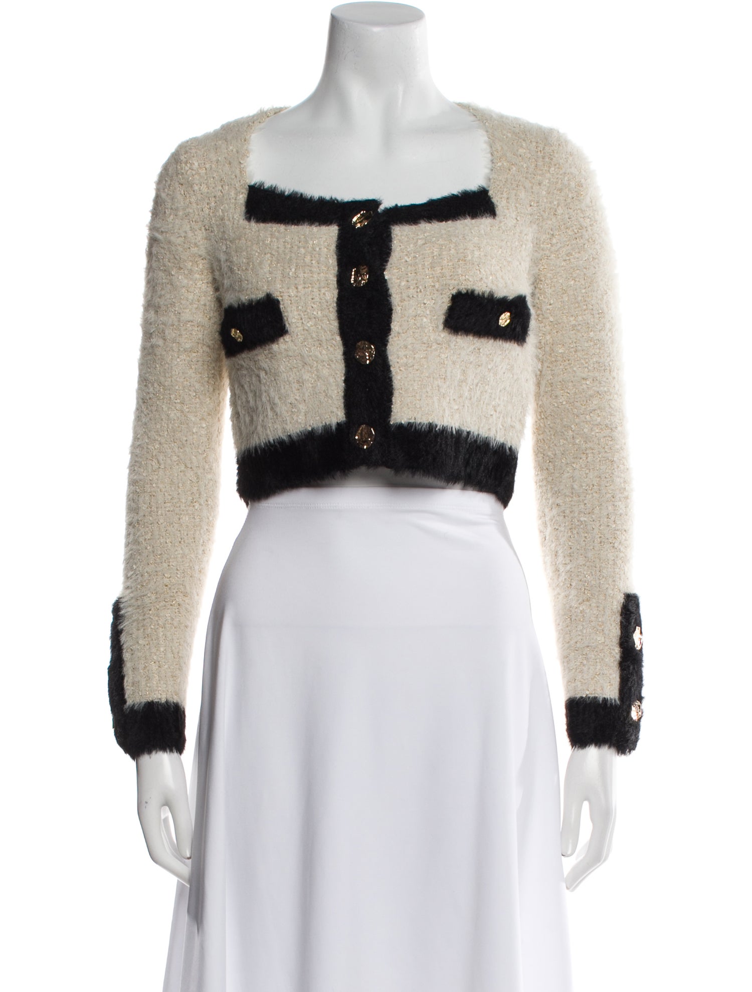 Nina Ricci Striped Square Neckline Sweater w/ Tags