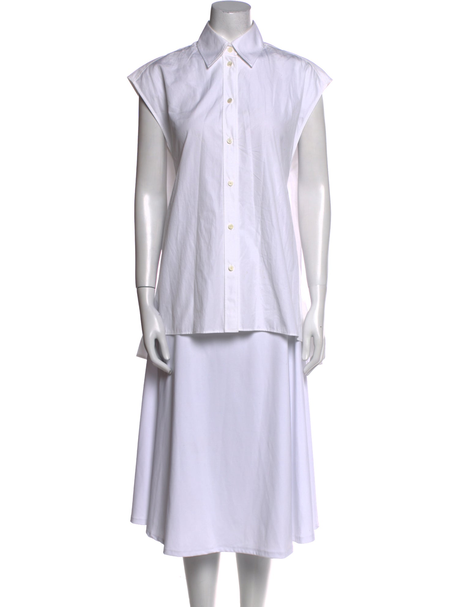 Nina Ricci Short Sleeve Button-Up Top