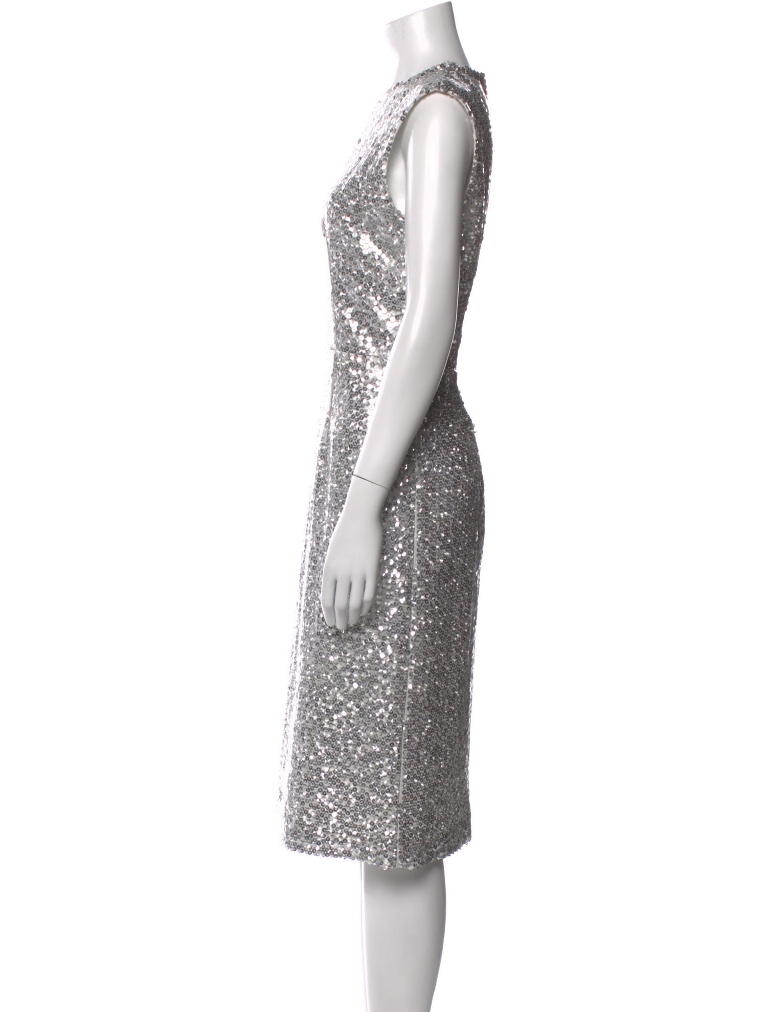 Nina Ricci Crew Neck Midi Length Dress