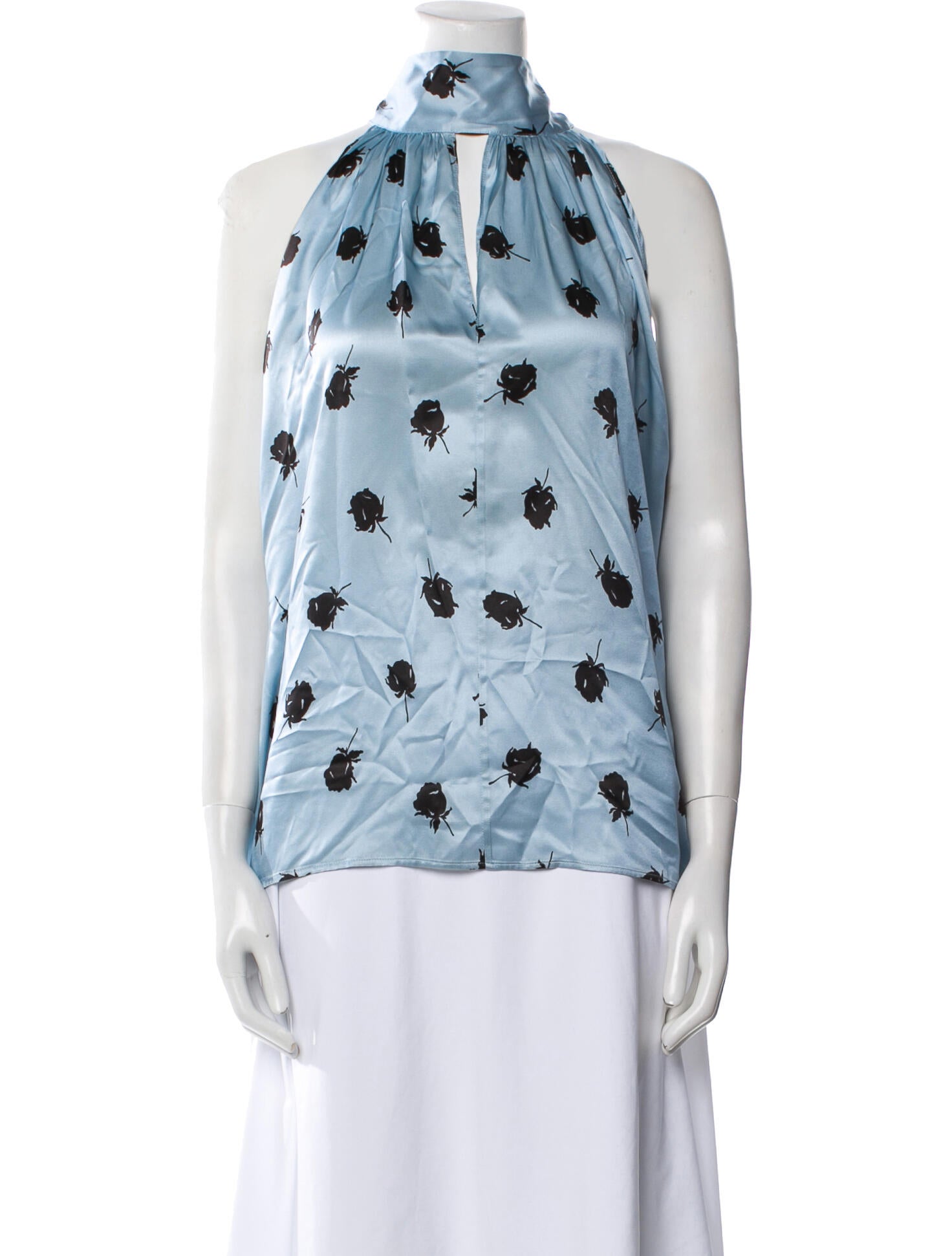 Nina Ricci Printed Turtleneck Blouse