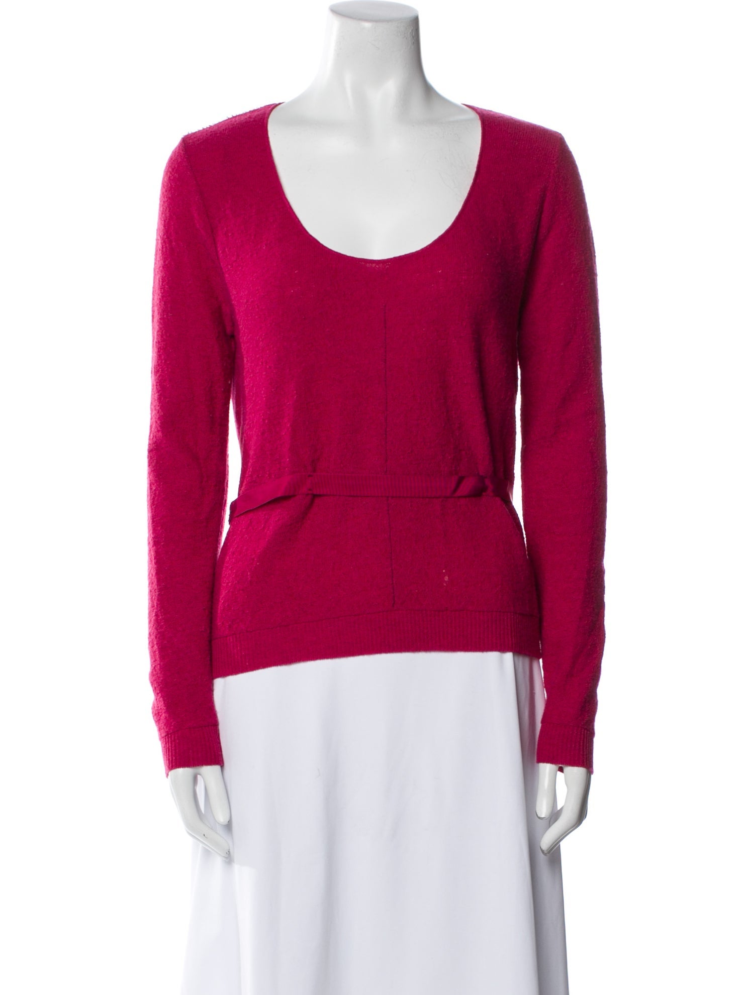 Nina Ricci Virgin Wool Scoop Neck Sweater