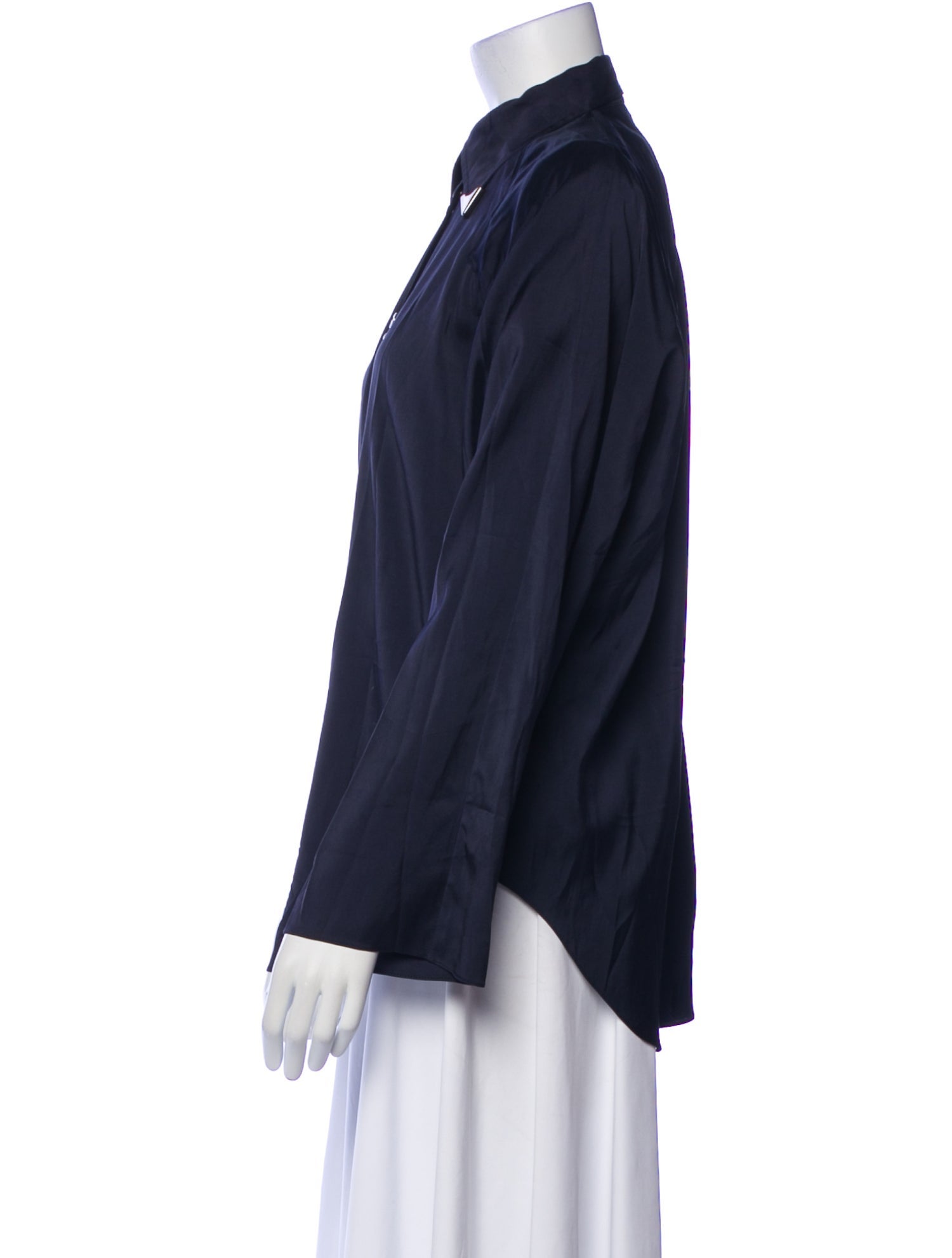 Nina Ricci Long Sleeve Button-Up Top