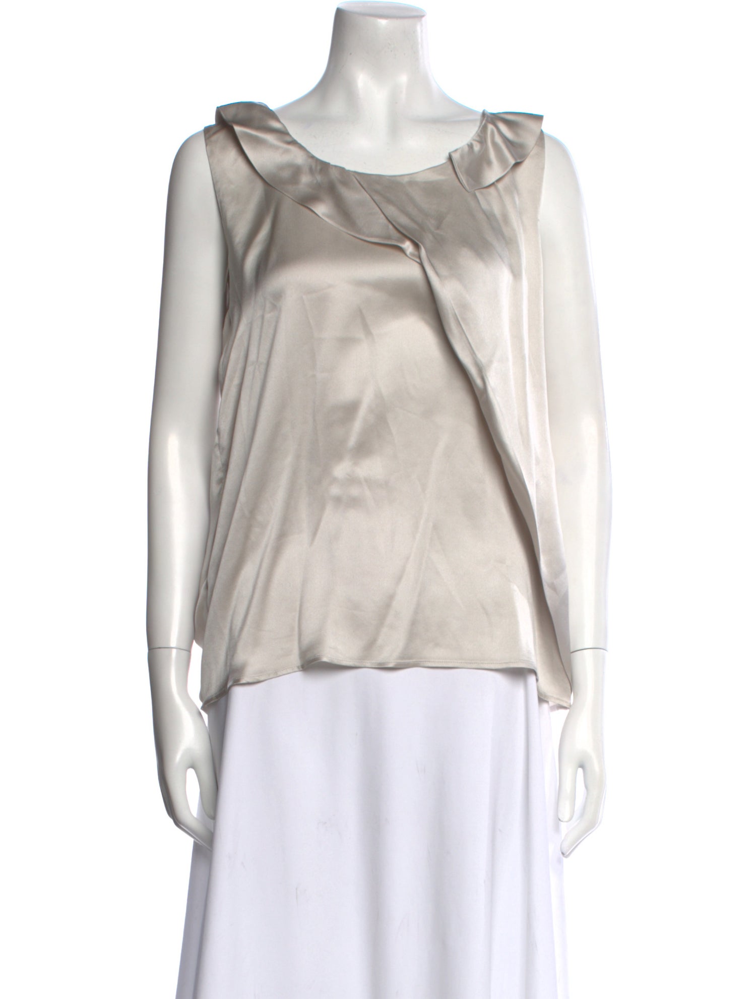 Nina Ricci Silk Scoop Neck Blouse