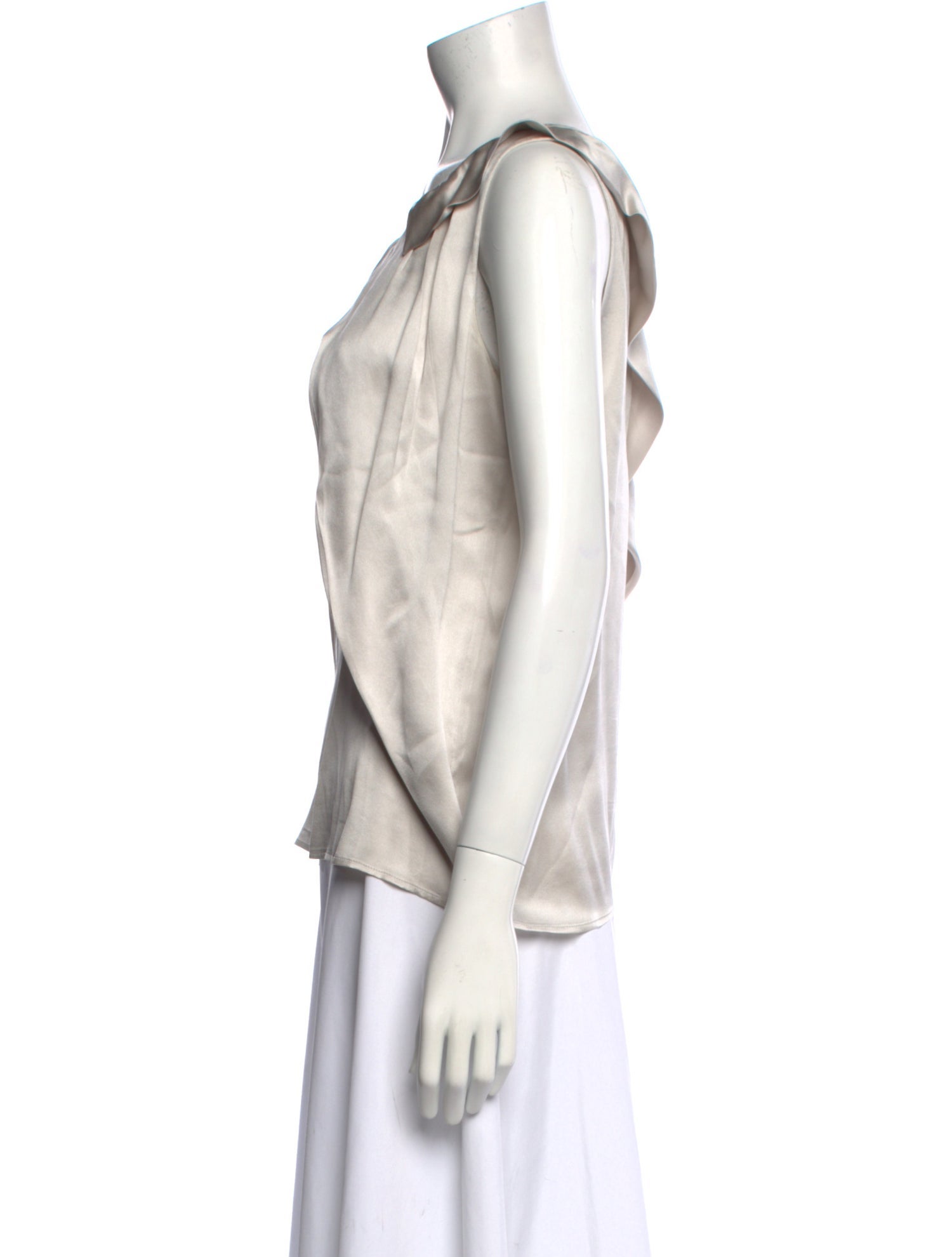 Nina Ricci Silk Scoop Neck Blouse