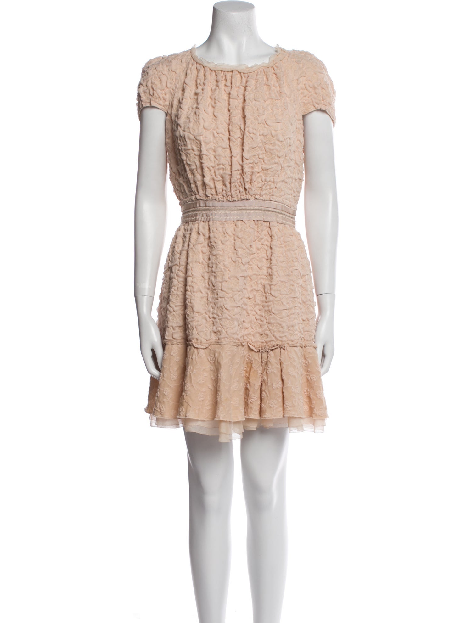 Nina Ricci Bateau Neckline Mini Dress