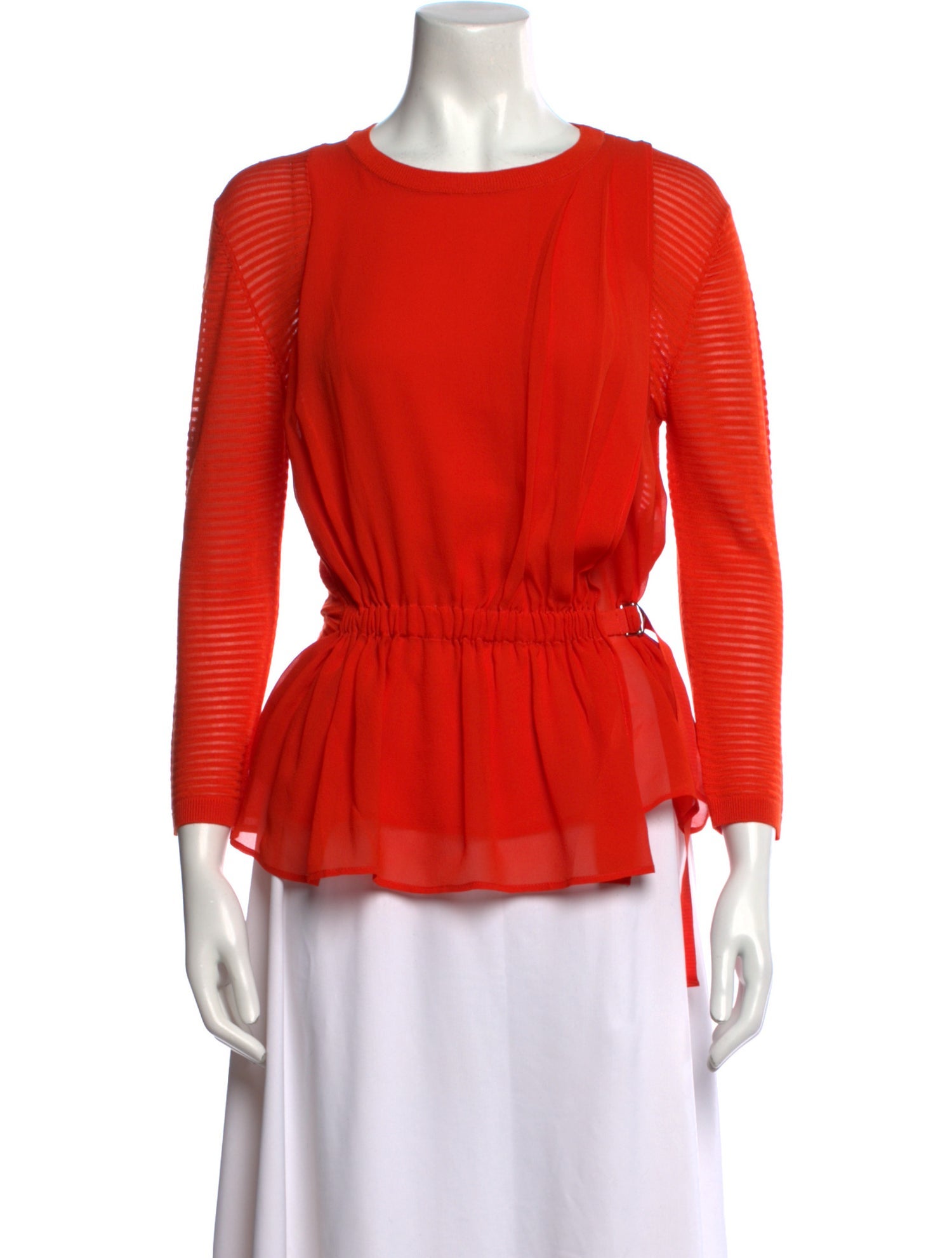Nina Ricci Wool Crew Neck Blouse