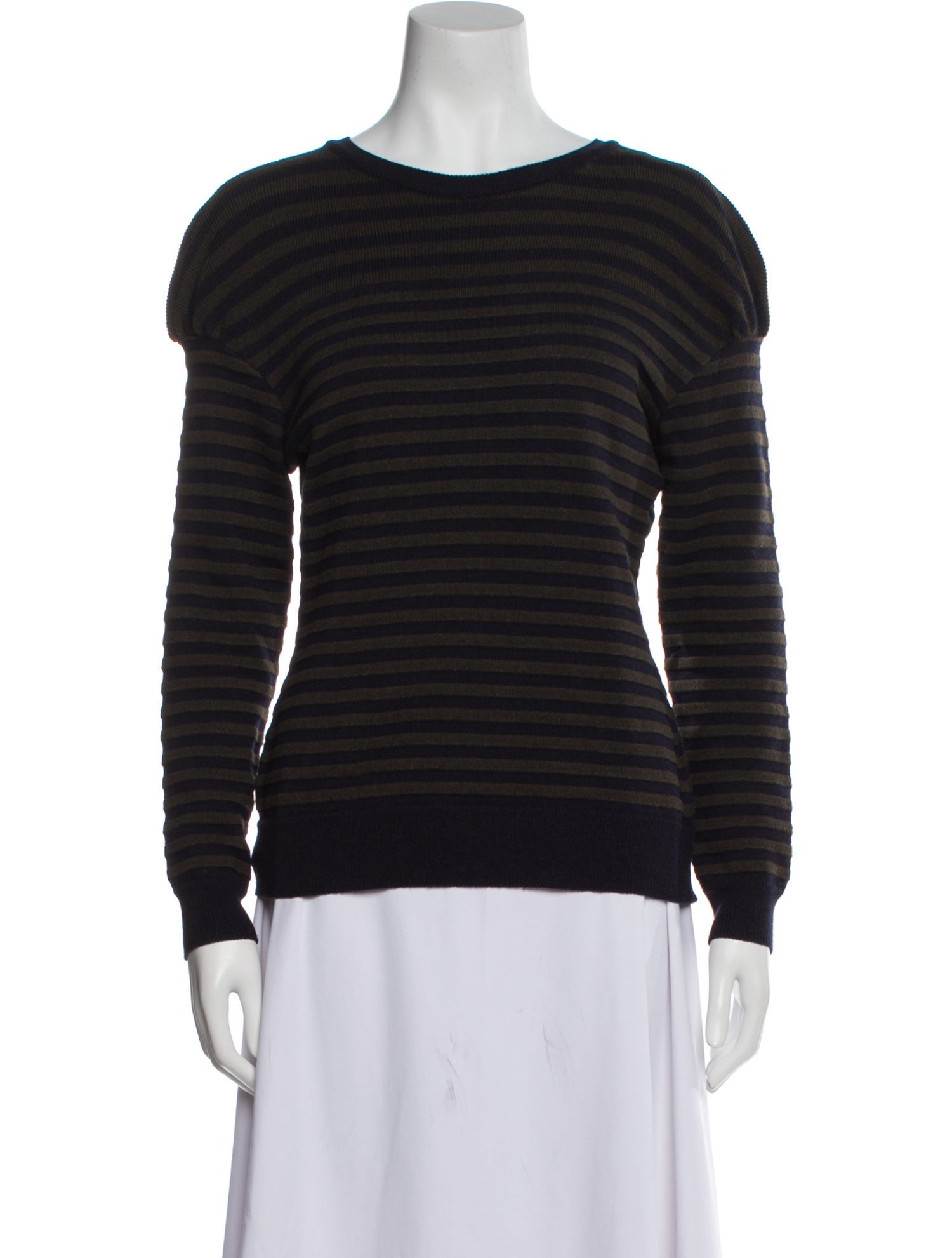 Nina Ricci Striped Crew Neck Sweater