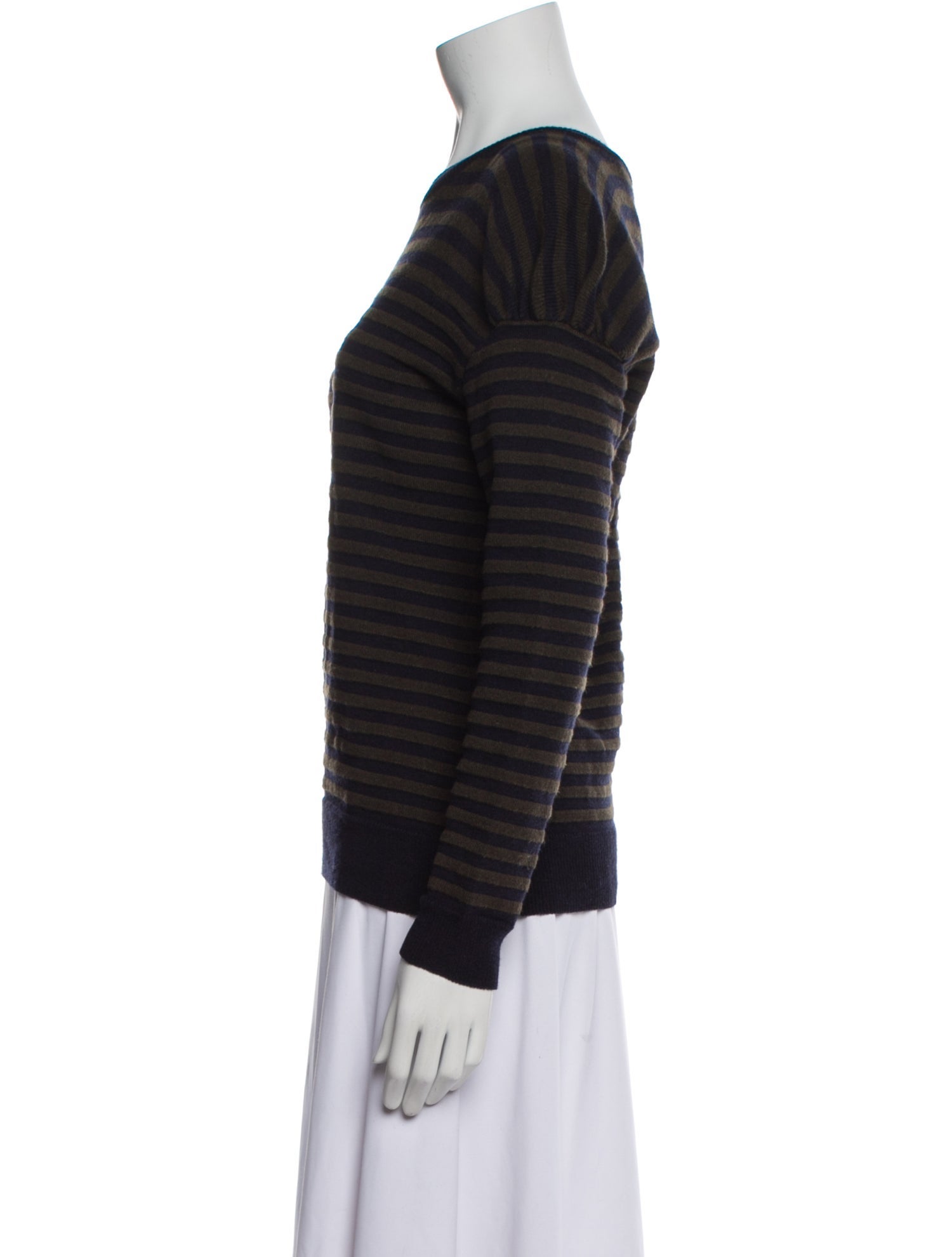 Nina Ricci Striped Crew Neck Sweater