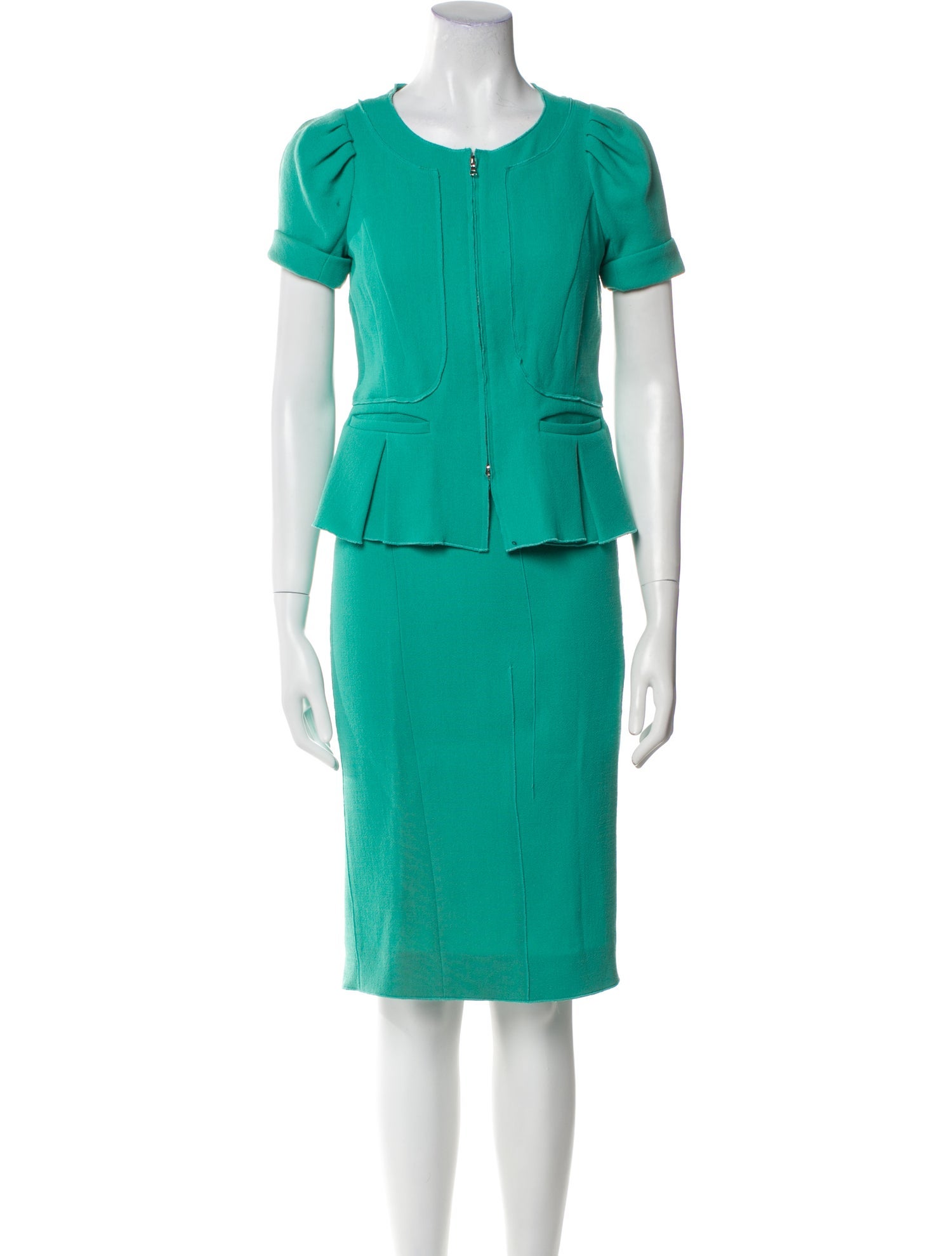 Nina Ricci Virgin Wool Skirt Suit