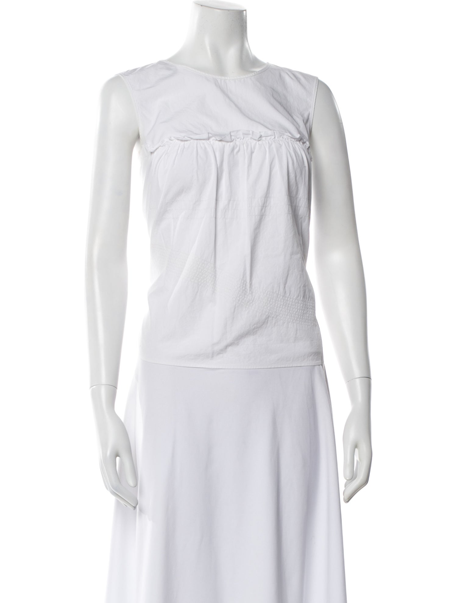 Nina Ricci Crew Neck Sleeveless Top