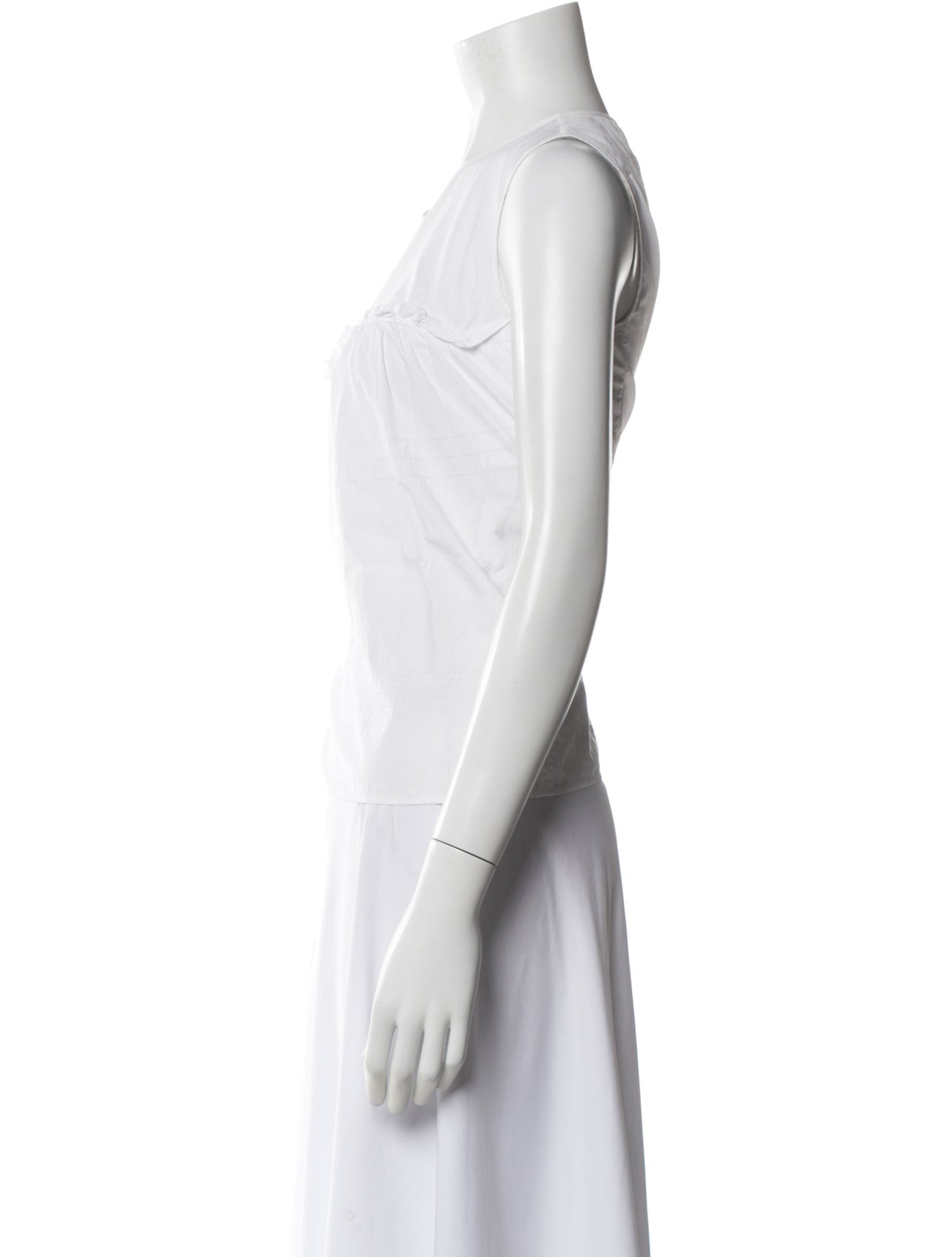 Nina Ricci Crew Neck Sleeveless Top