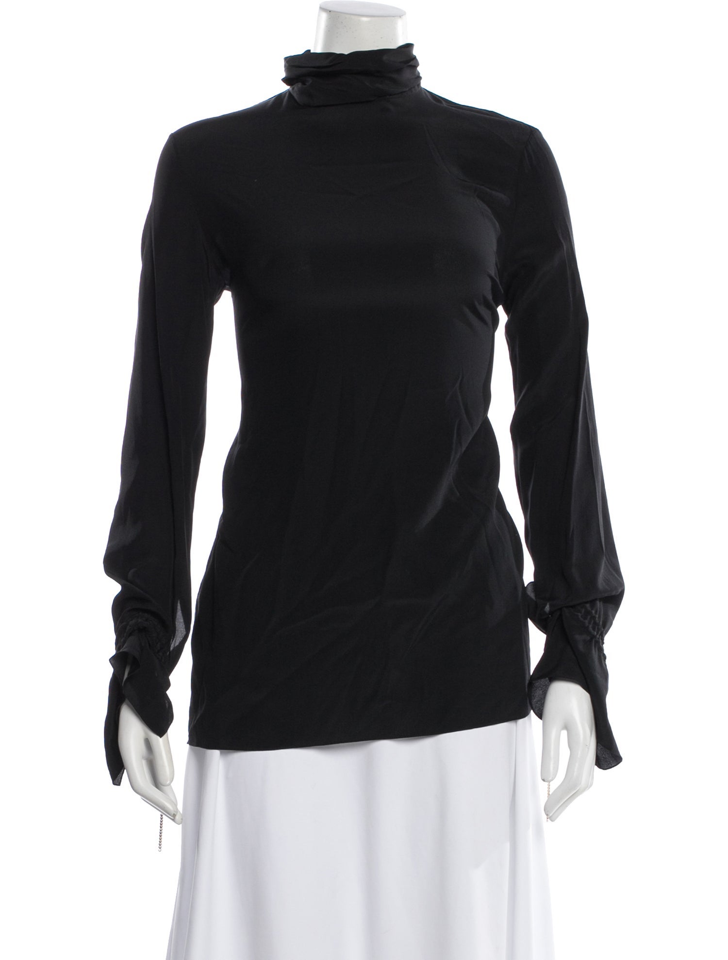 Nina Ricci Silk Turtleneck Top