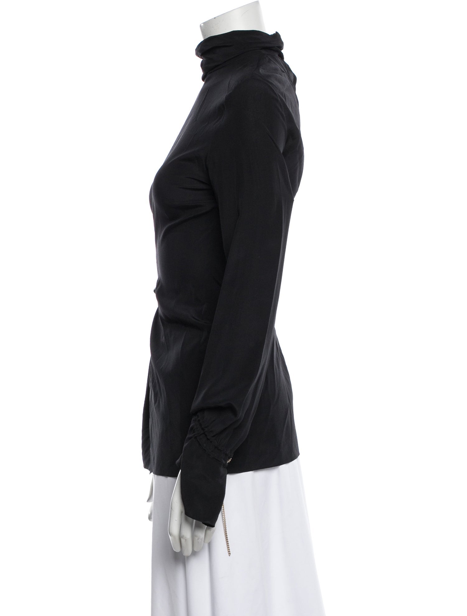 Nina Ricci Silk Turtleneck Top