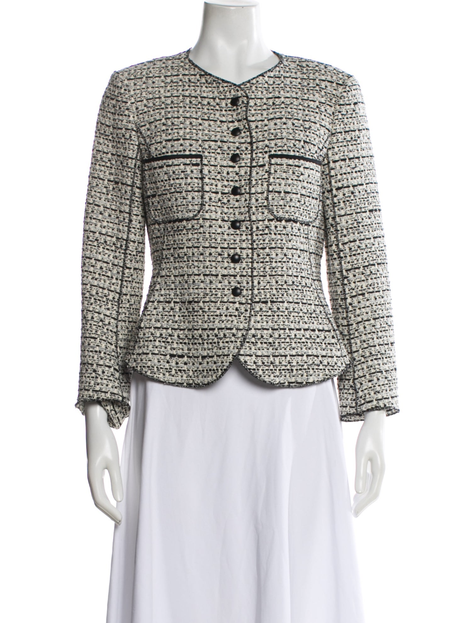 Nina Ricci Tweed Pattern Evening Jacket