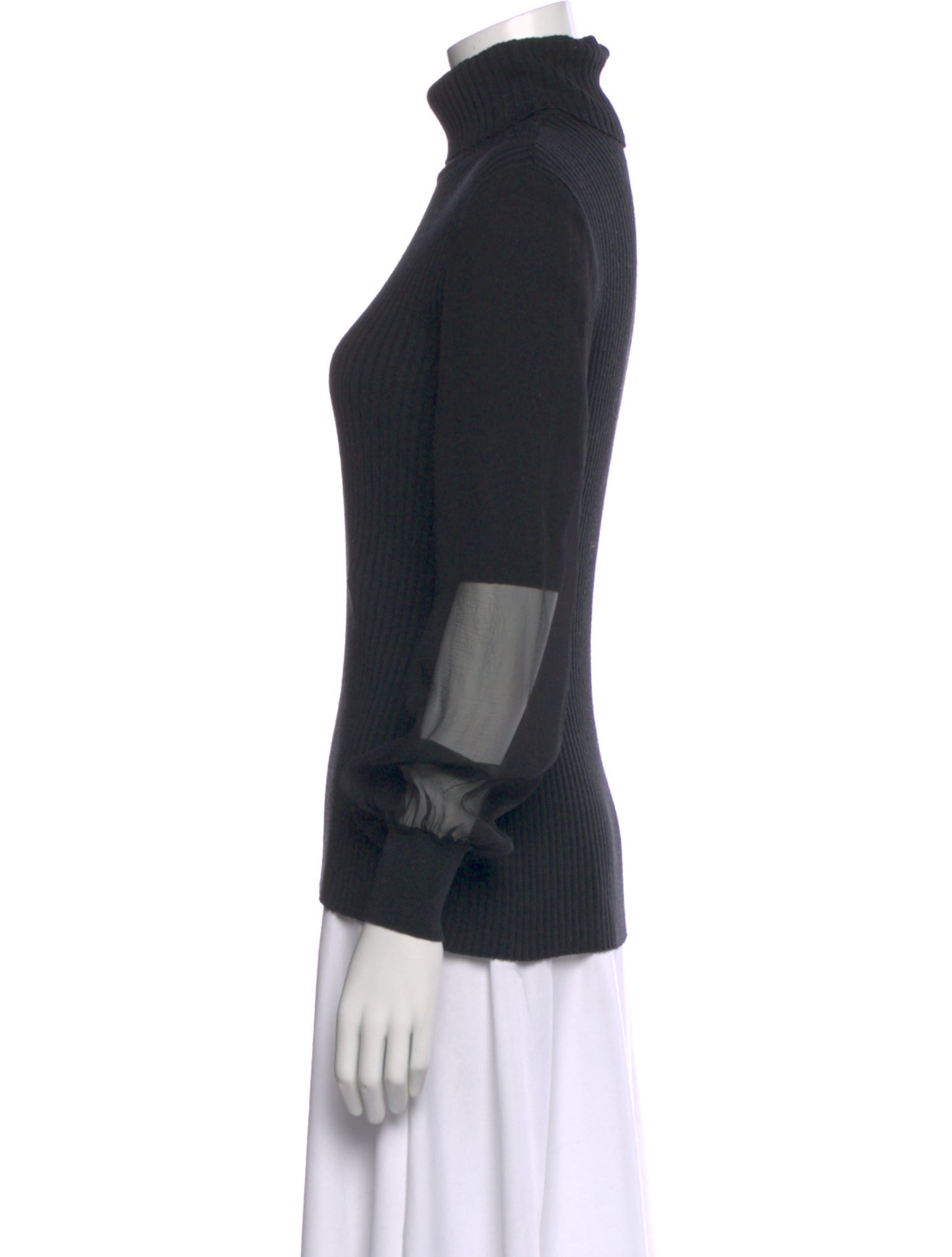 Nina Ricci Virgin Wool Turtleneck Top