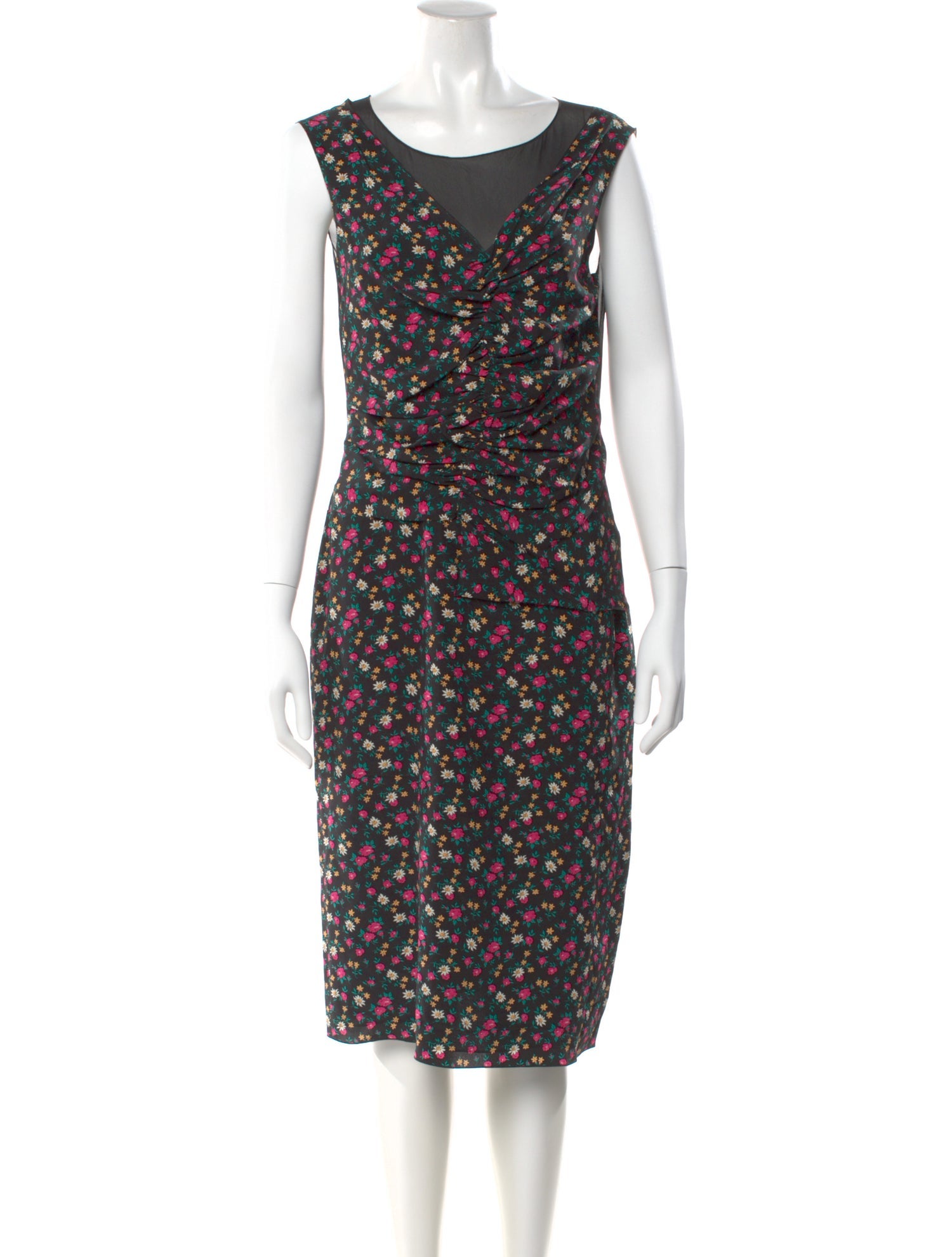 Nina Ricci Silk Knee-Length Dress