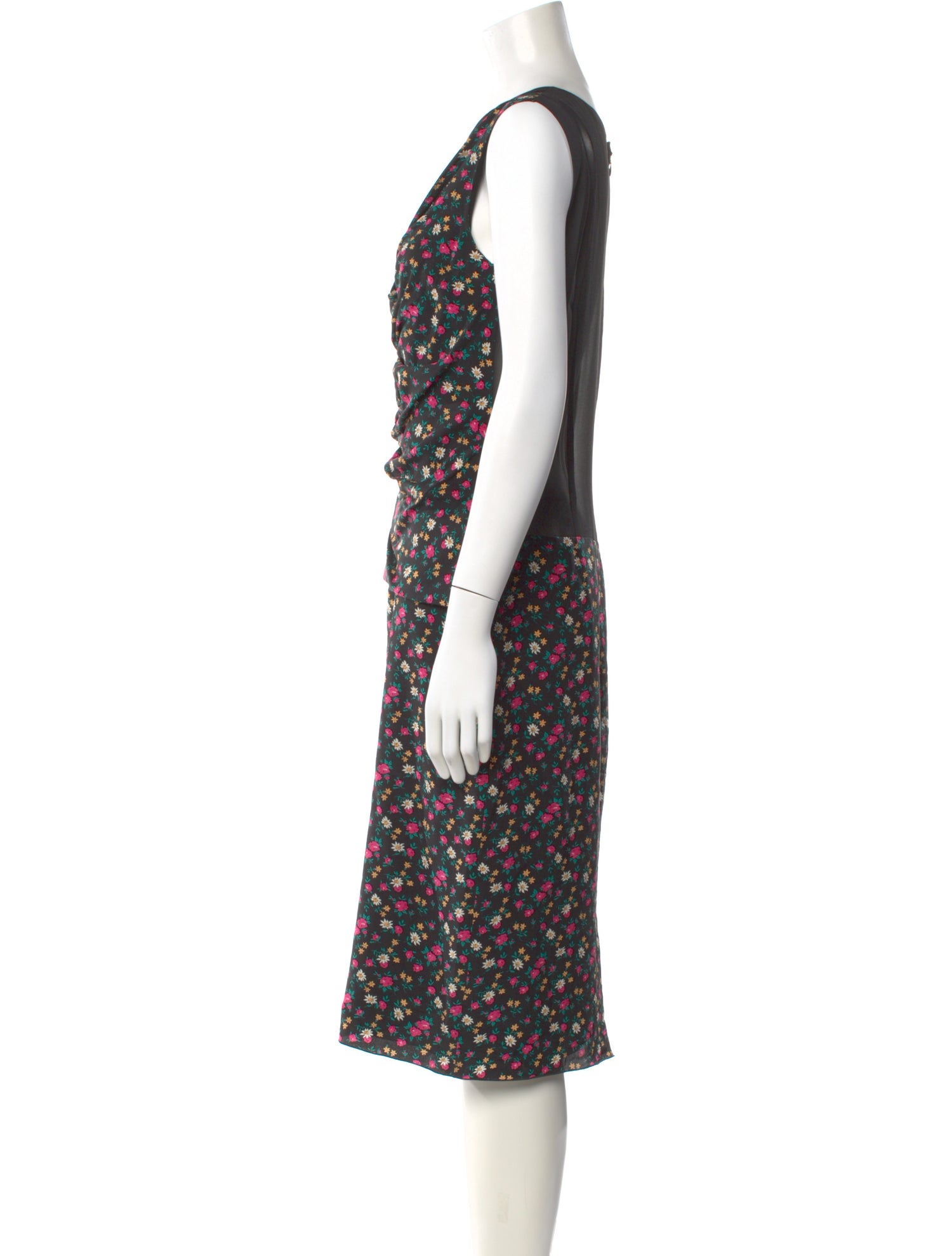 Nina Ricci Silk Knee-Length Dress