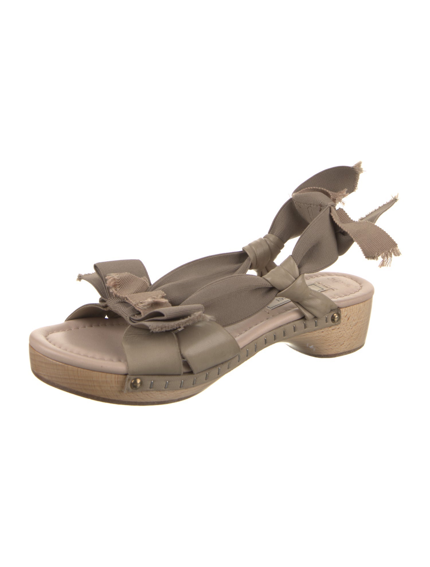 Nina Ricci Wicker Colorblock Pattern Espadrilles