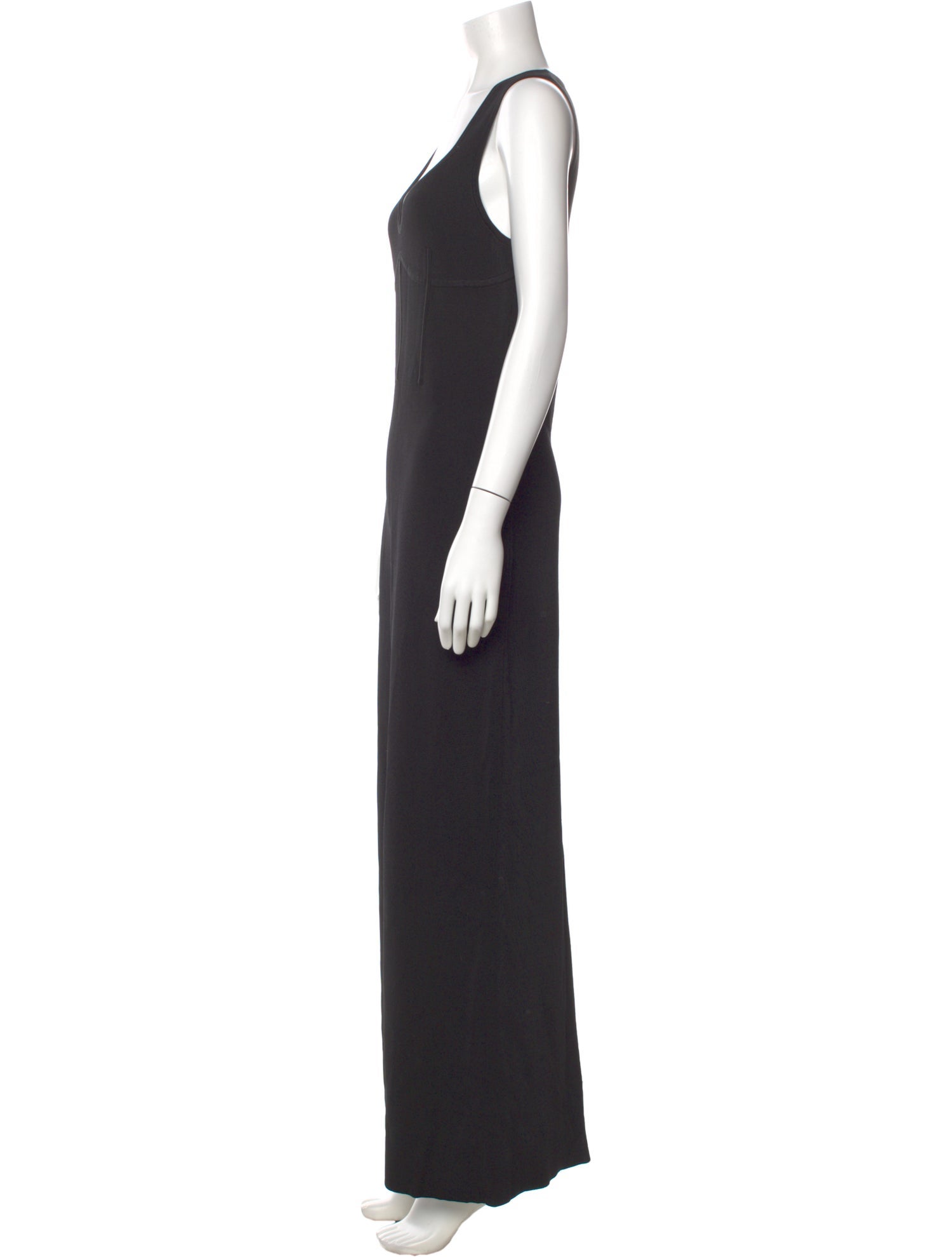 Nina Ricci V-Neck Long Dress