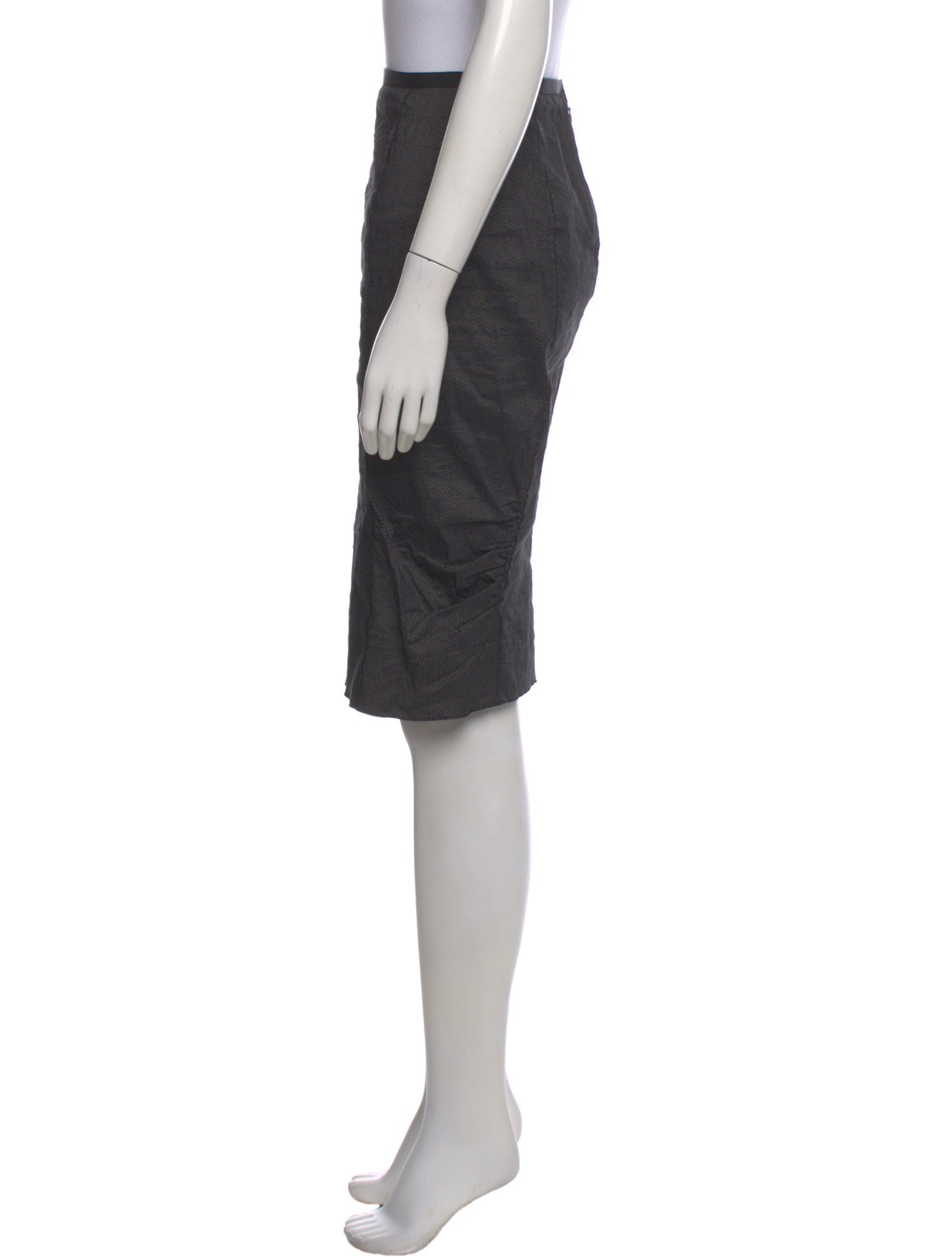 Nina Ricci Linen Knee-Length Skirt