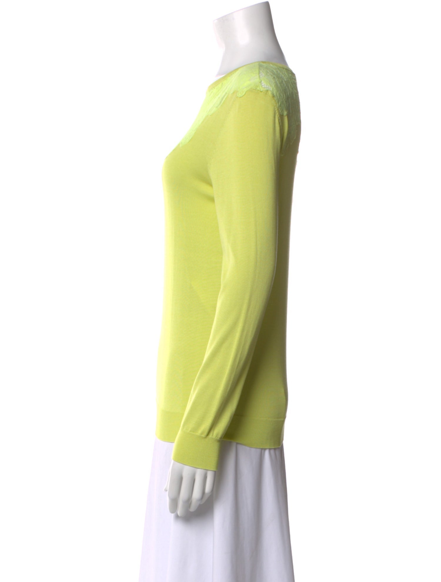 Nina Ricci Silk Lace Pattern Top