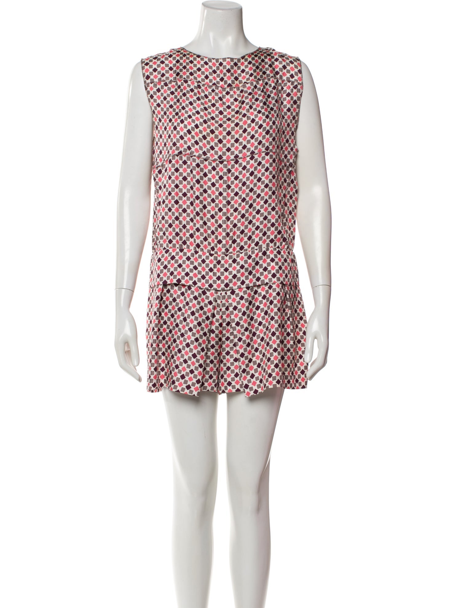 Nina Ricci Silk Printed Romper