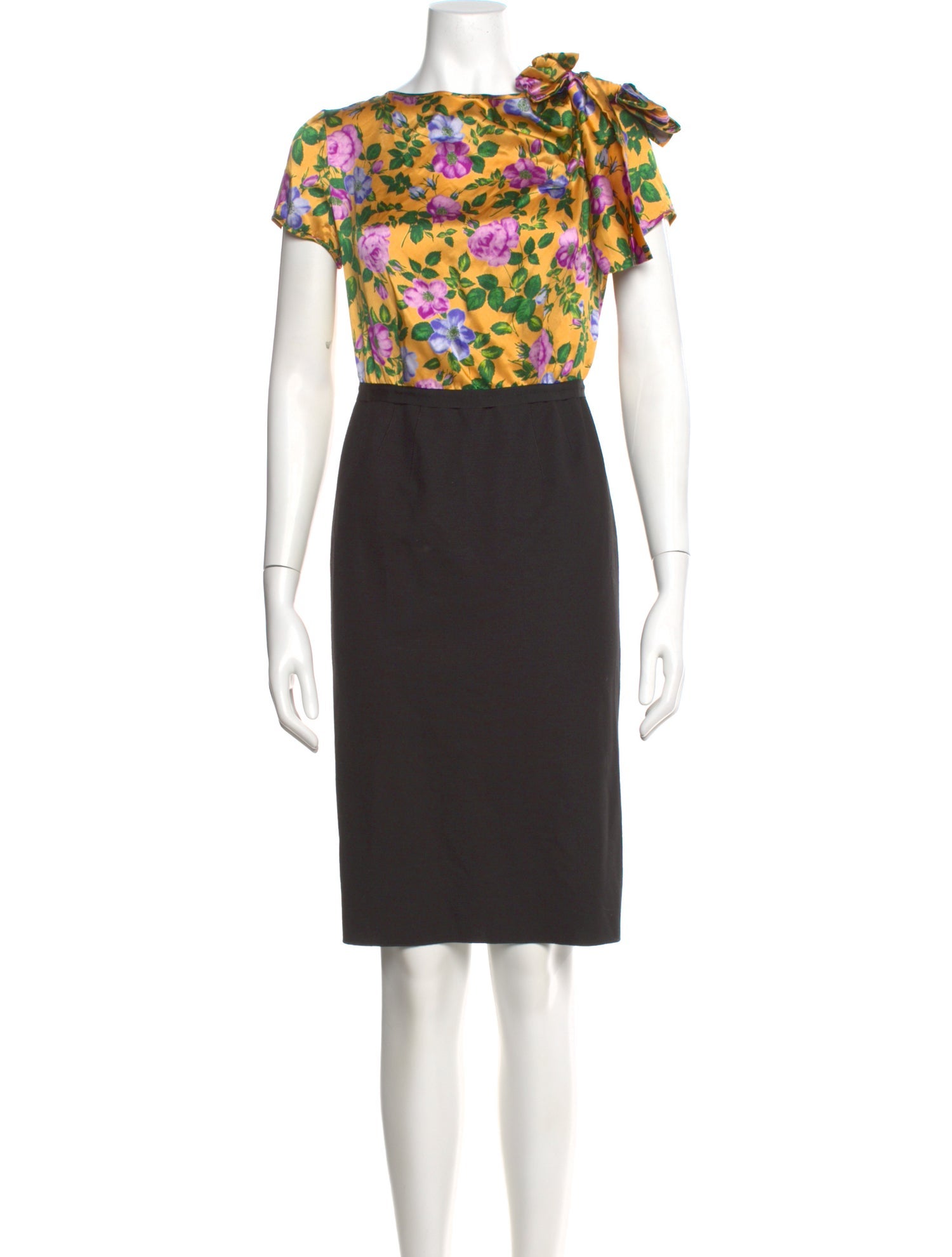 Nina Ricci Silk Knee-Length Dress