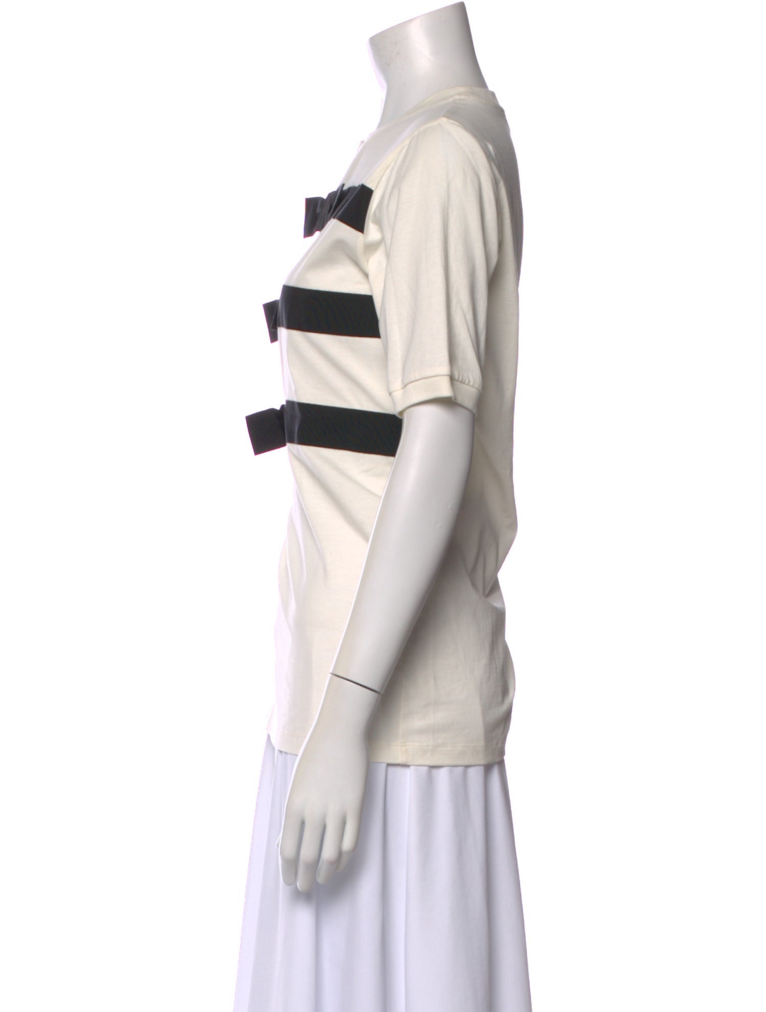 Nina Ricci Striped Crew Neck T-Shirt