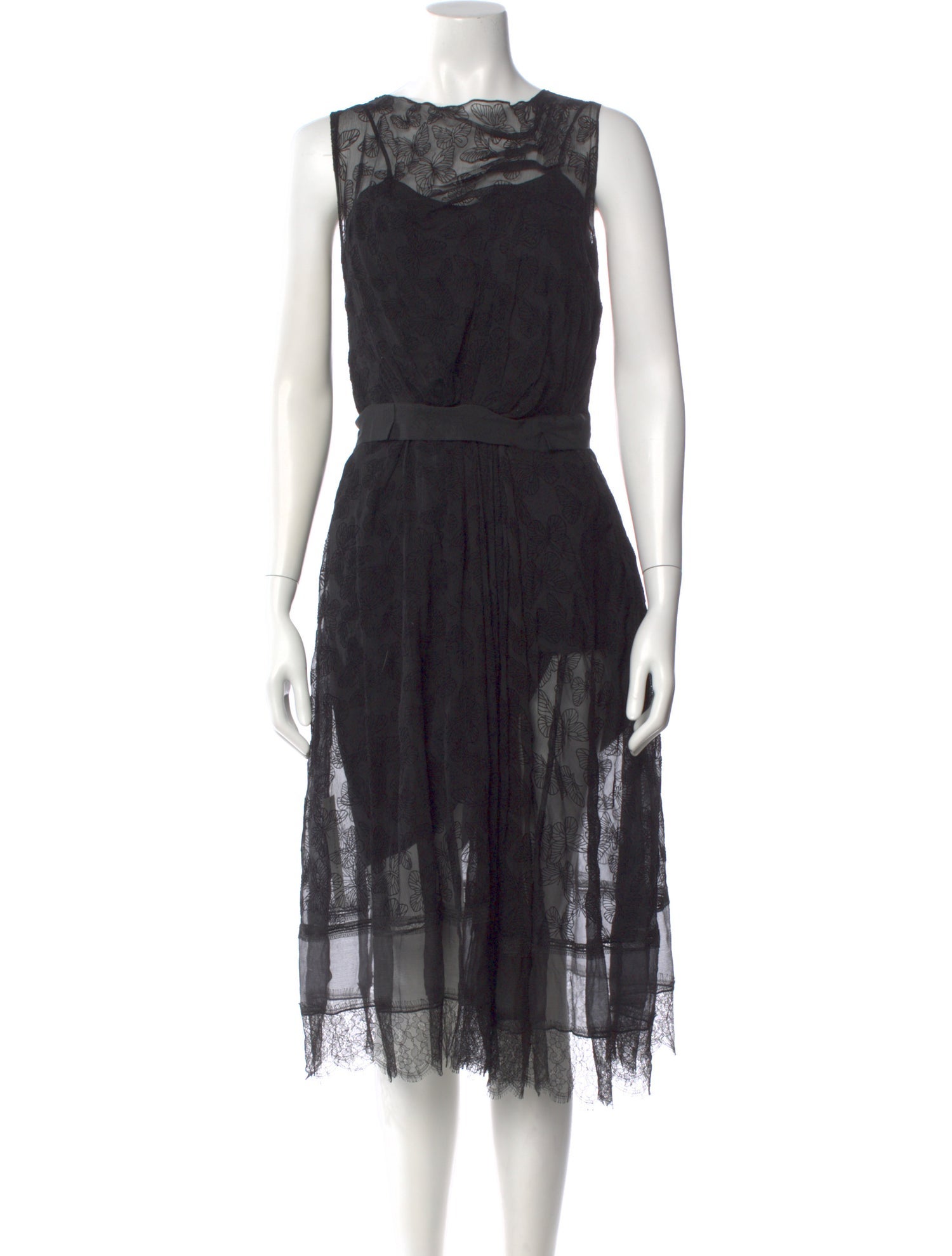 Nina Ricci Silk Midi Length Dress