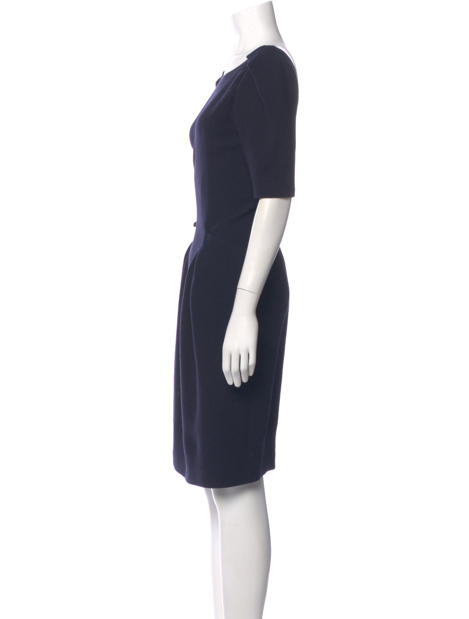 Nina Ricci Virgin Wool Knee-Length Dress