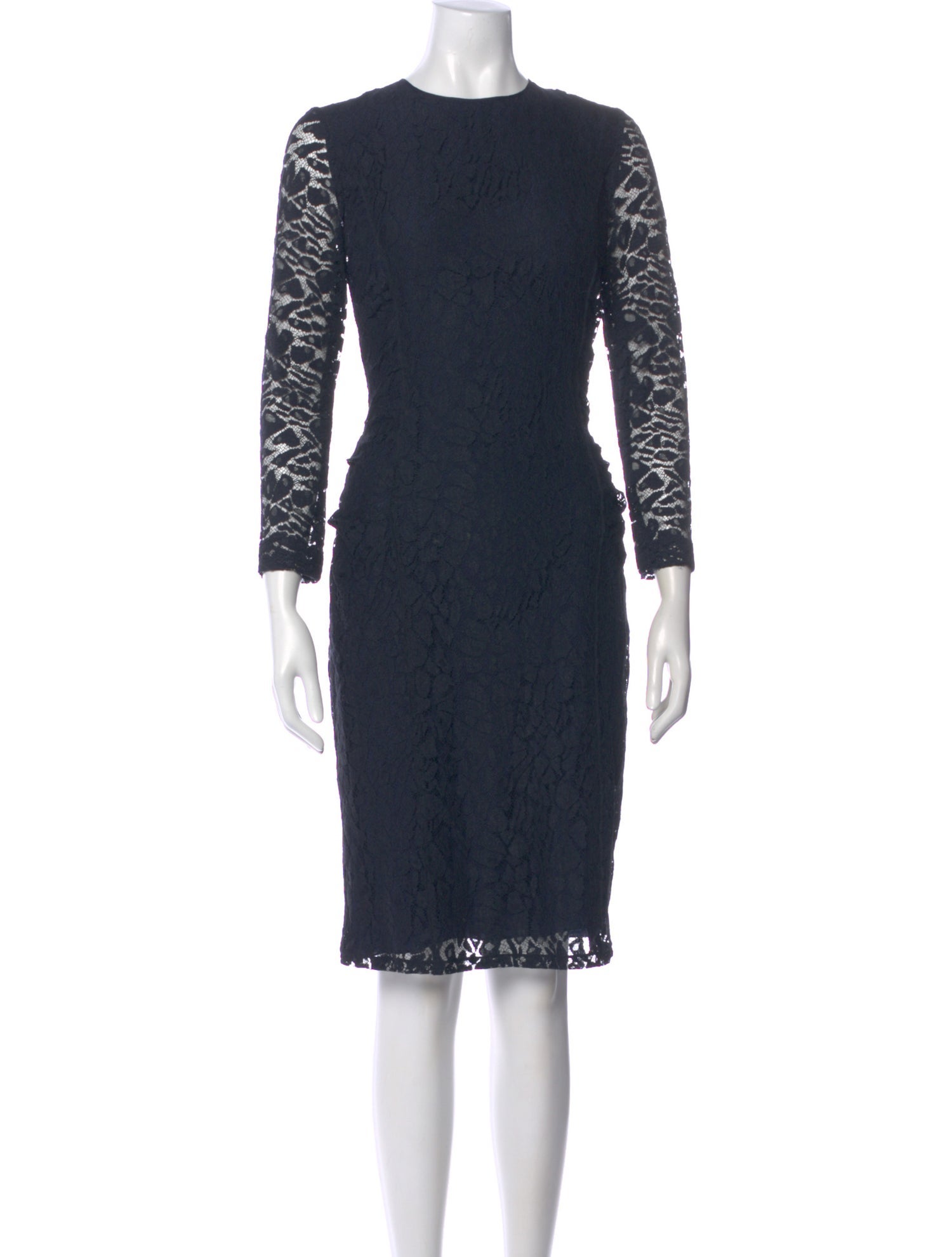 Nina Ricci Lace Pattern Knee-Length Dress