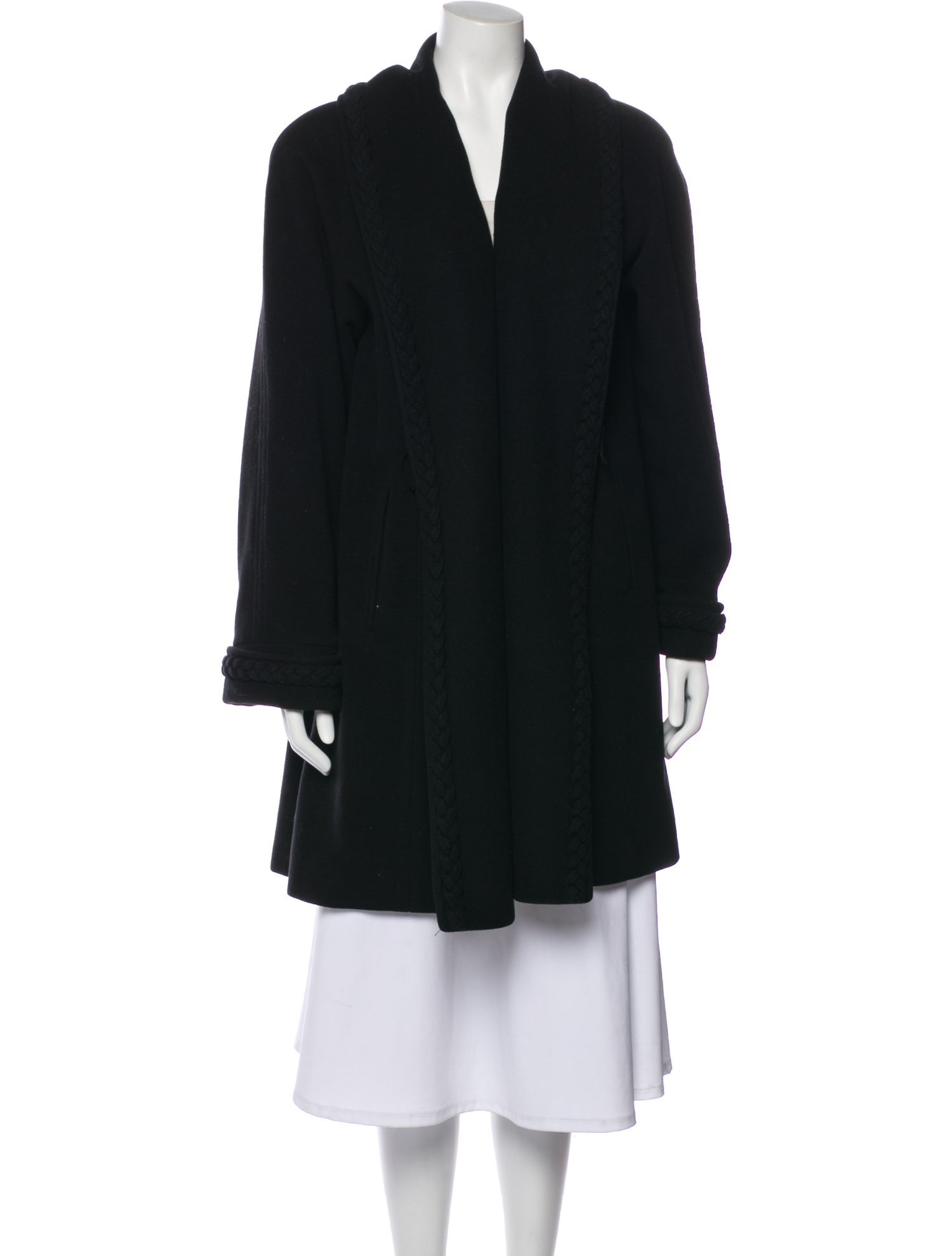 Nina Ricci Wool Faux Fur Coat