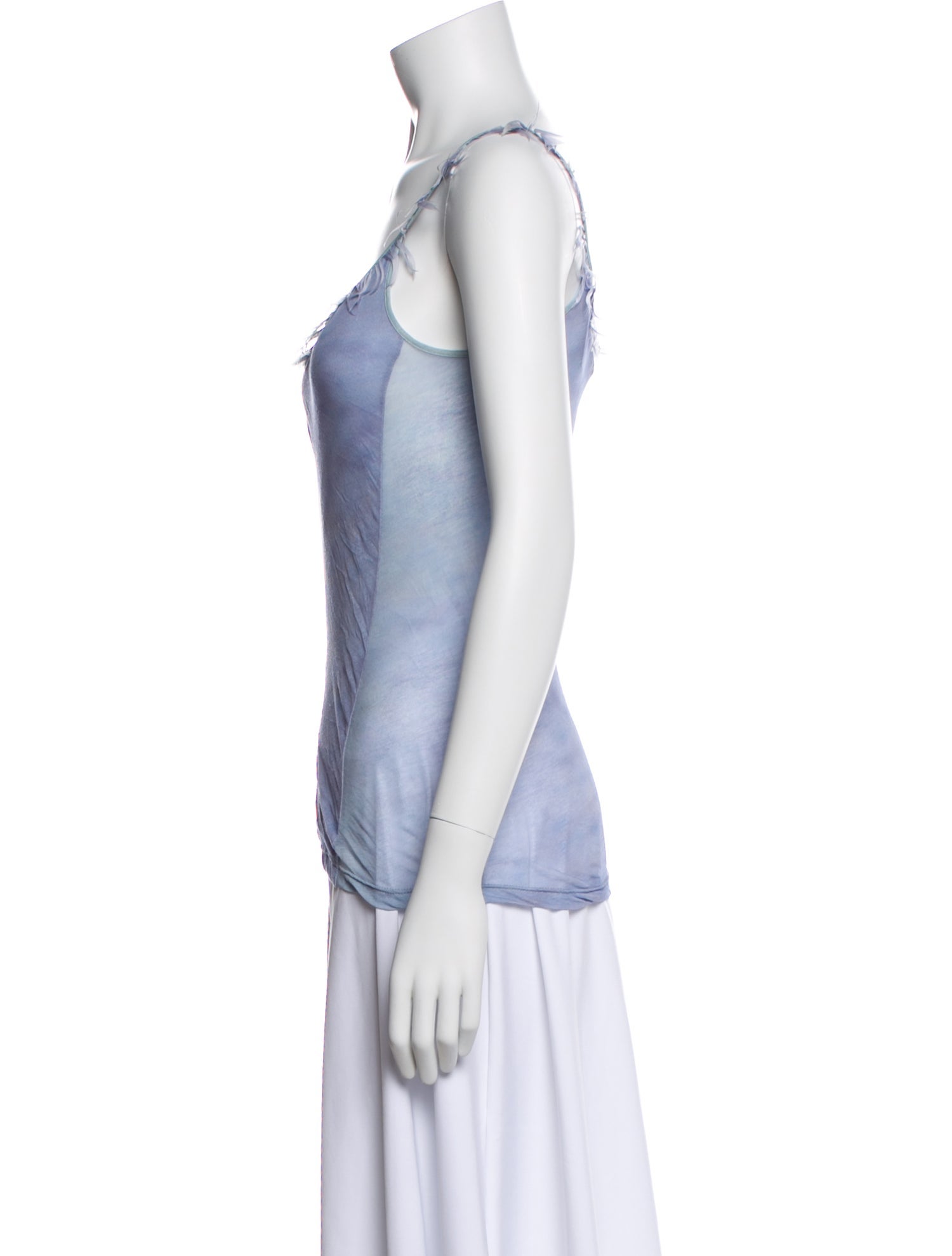 Nina Ricci Printed Scoop Neck Top