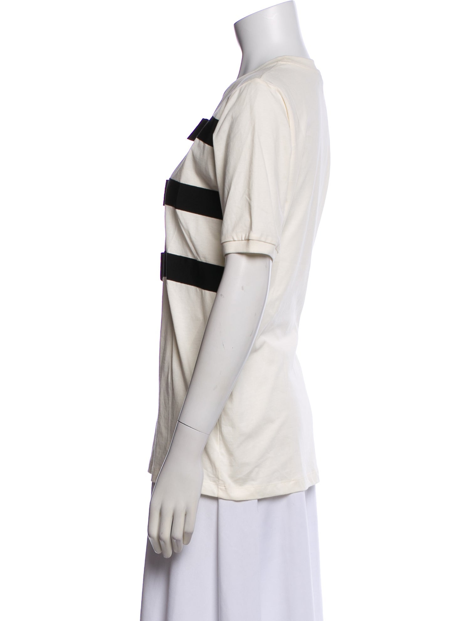 Nina Ricci Striped Crew Neck T-Shirt