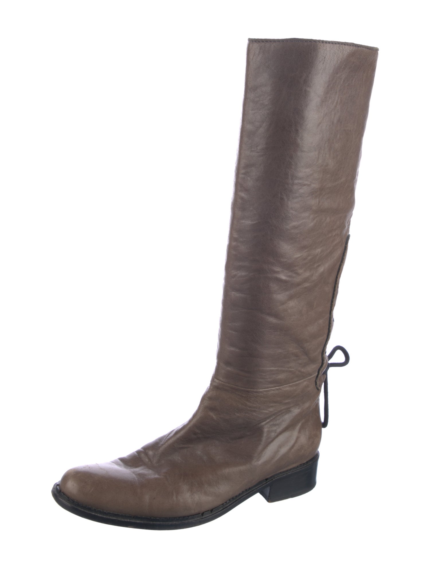 Nina Ricci Leather Riding Boots