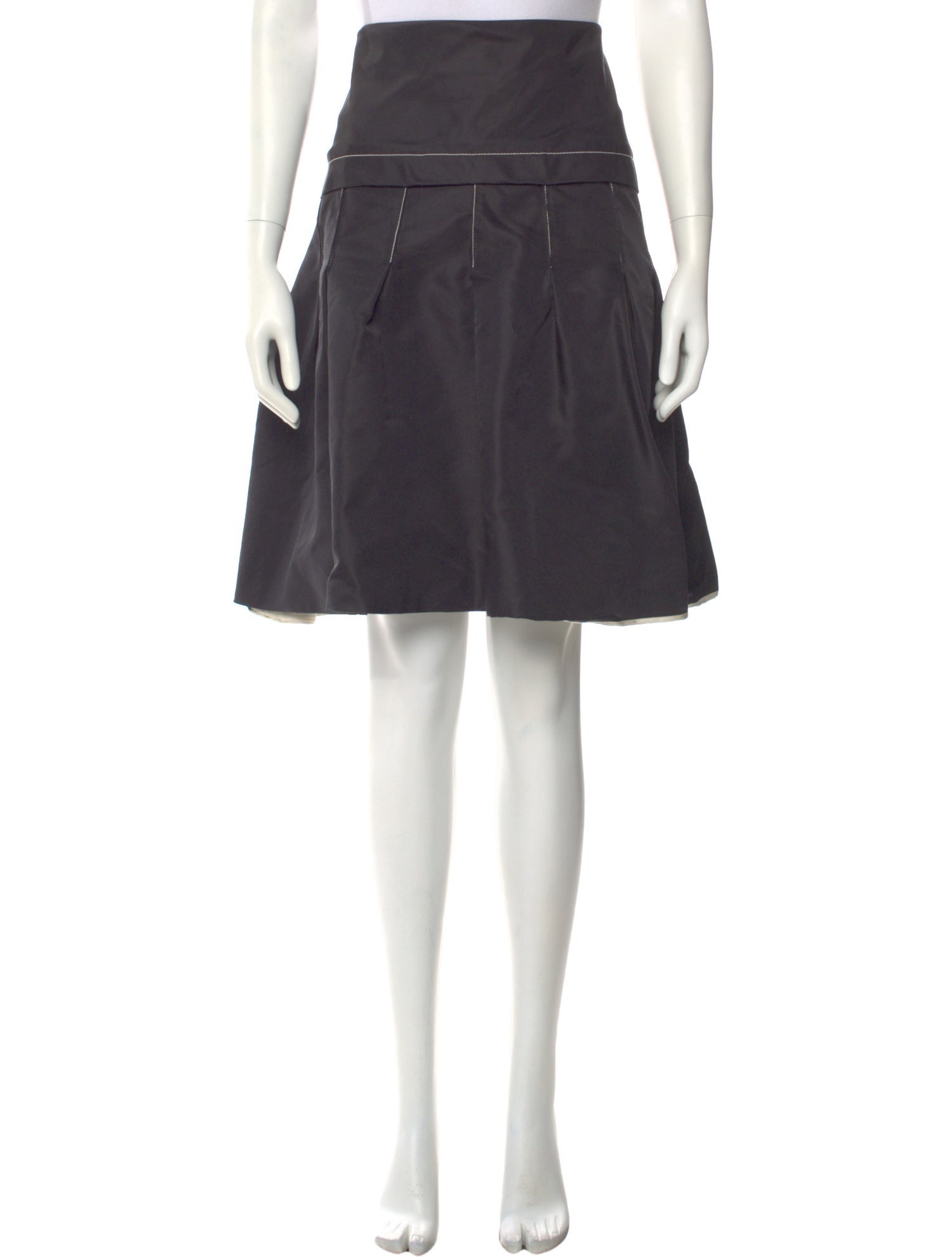 Nina Ricci Silk Knee-Length Skirt