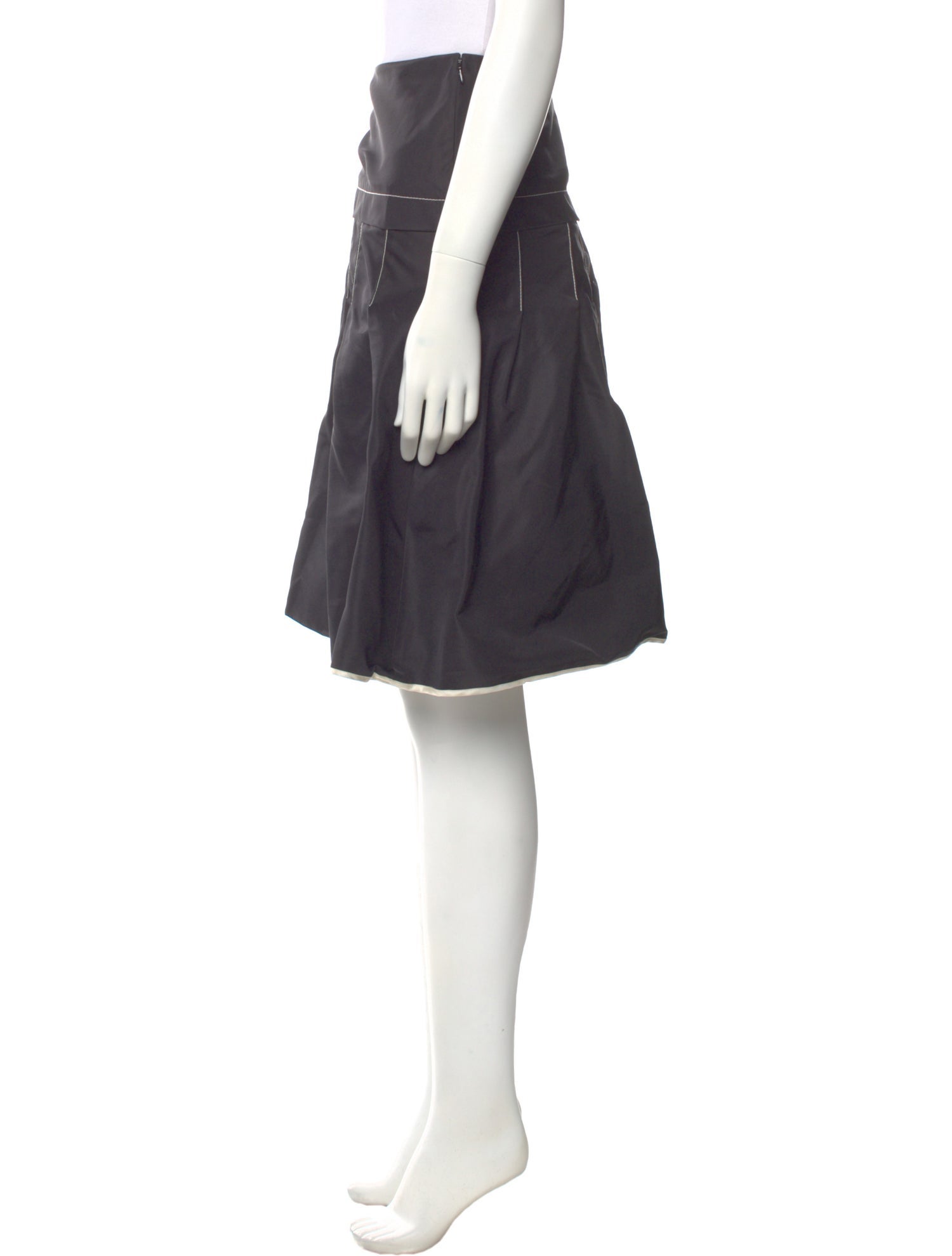 Nina Ricci Silk Knee-Length Skirt