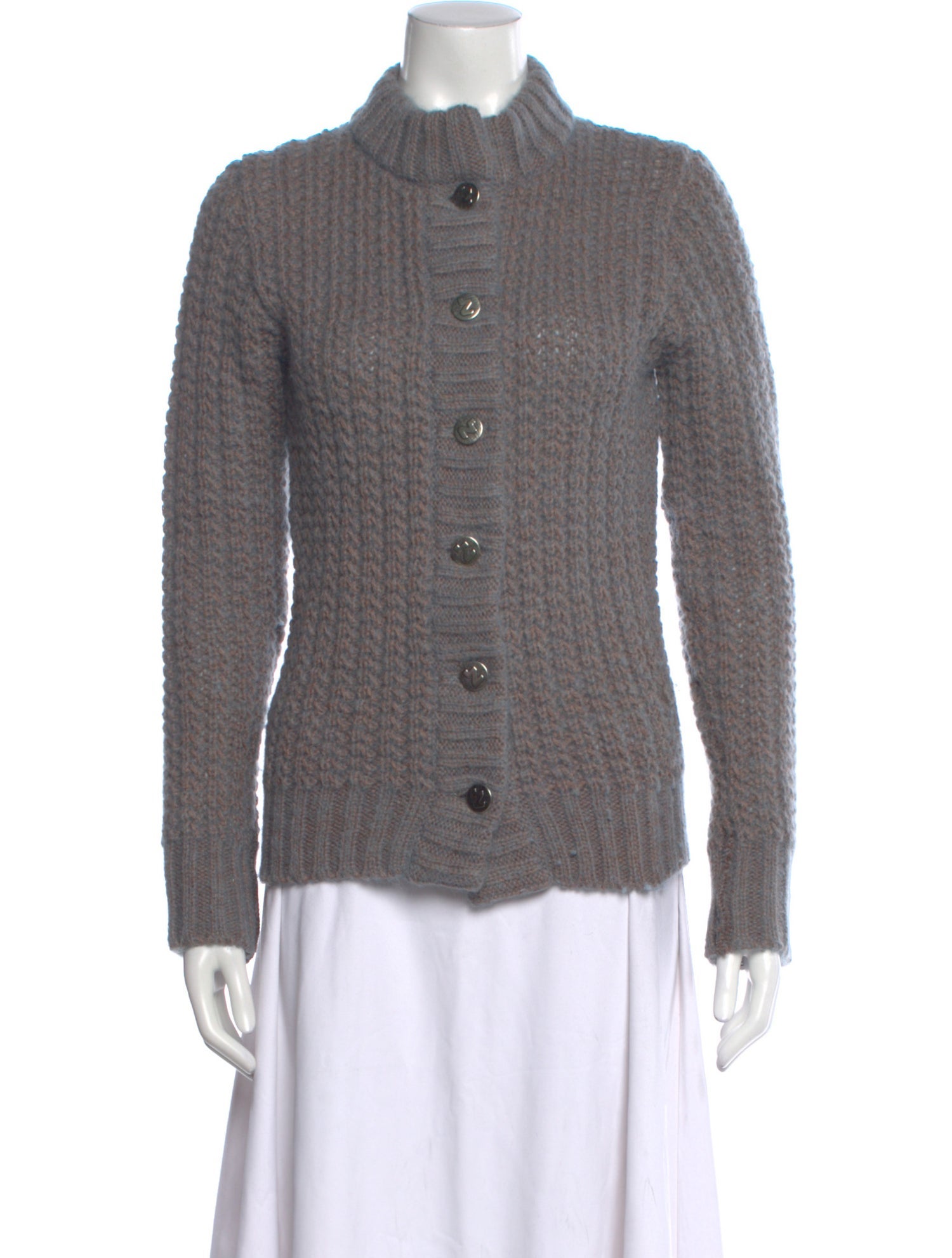 Nina Ricci Kid Mohair Mock Neck Sweater