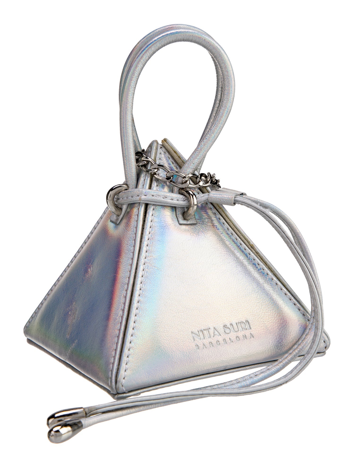 Nita Suri Leather Top Handle Bag